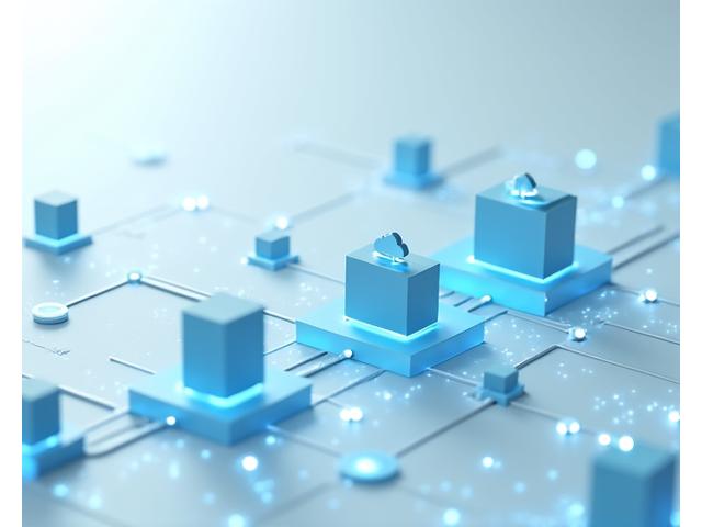 Abstract diagram showing various financial system icons (bank, payment, cloud) connected by lines, representing seamless integration.