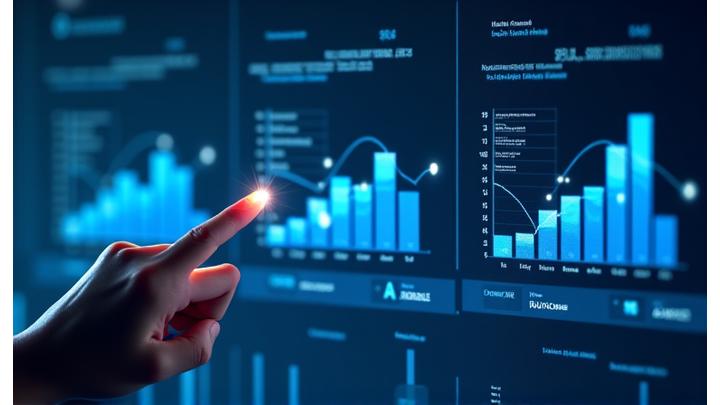 Interactive chart comparing AI model performance metrics