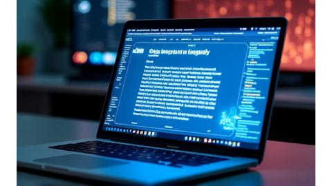AI improving SEO on a laptop screen