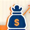 Financial data analysis icon