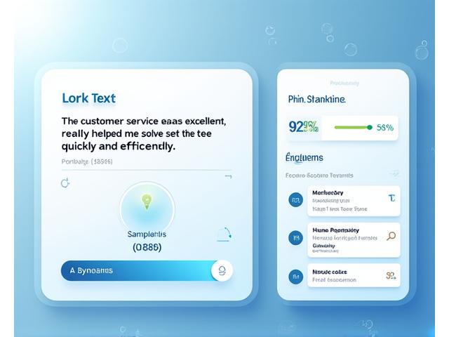 Screenshot of a user interface showing text input on one side and real-time NLP analysis results on the other, highlighting sentiment, keywords, and entities.