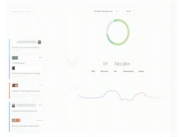 Interactive dashboard displaying sentiment analysis results with color-coded positive, negative, and neutral scores for customer feedback, showing charts and graphs.
