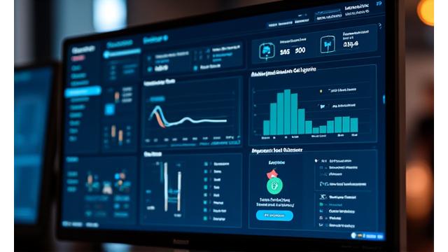 Finance dashboard with AI-driven fraud detection alerts and risk management analytics.