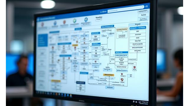 Operations management interface showcasing AI for process automation and efficiency gains in a supply chain.