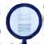 Icon of a magnifying glass over a document