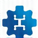 Icon of two connected gears, symbolizing third-party integrations and data sharing with explicit permission.